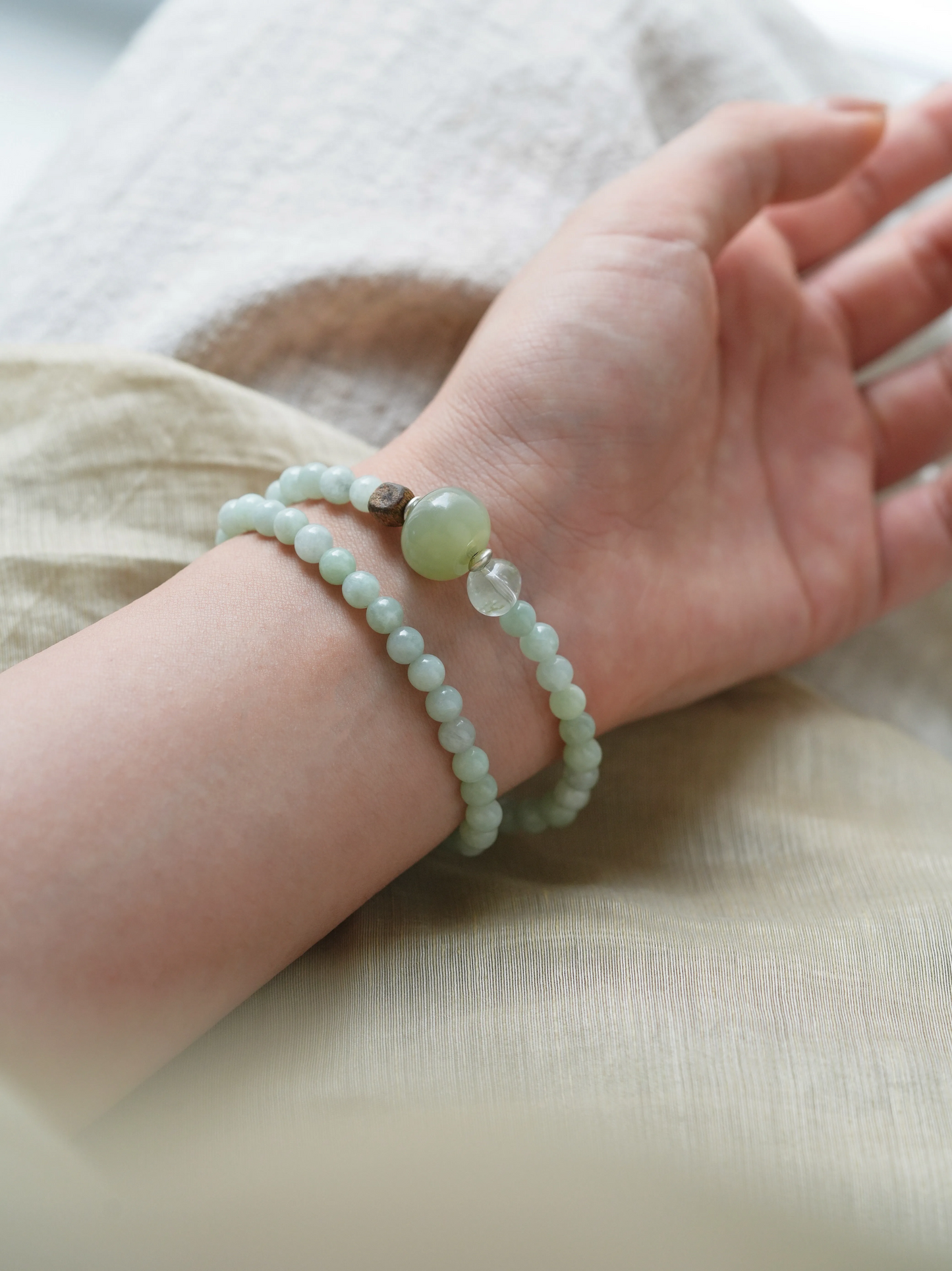 CRYSTAL CLEAR LAKE Bracelet|Handmade New Chinese style Jewelry|